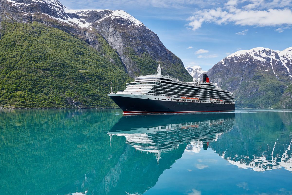 Queen Victoria — Cunard cruise ship in Norwegian fjords